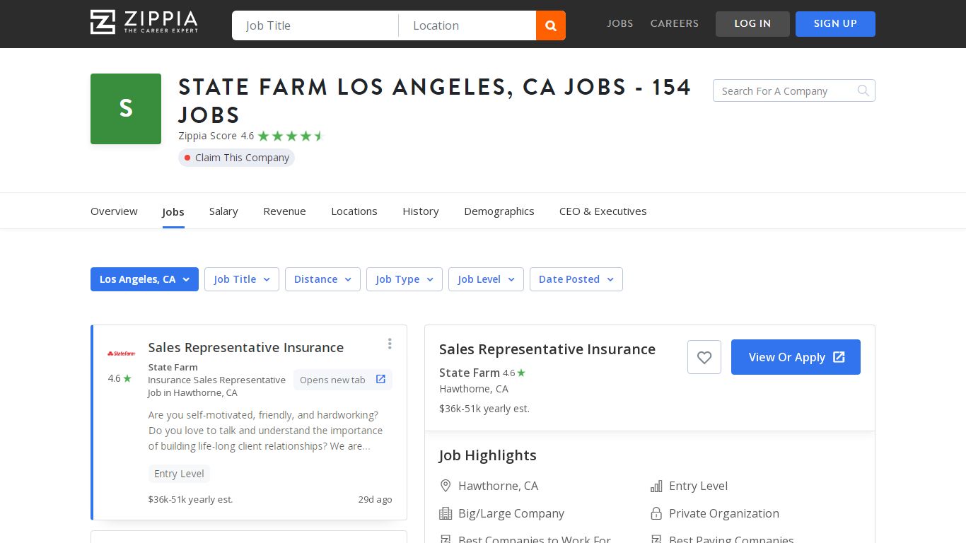 State Farm Los Angeles Jobs August, 2022 (Hiring Now!) - Zippia